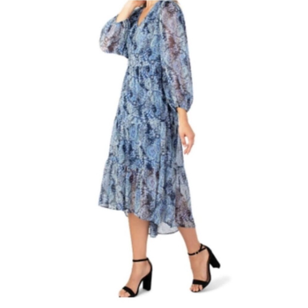 ✨ Joie Parisian Paisley Hi-Lo Maxi Dress | Limited Edition | Blue | Medium - Picture 2 of 7